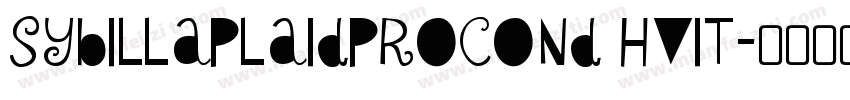 sybillaplaidprocond hvit字体转换